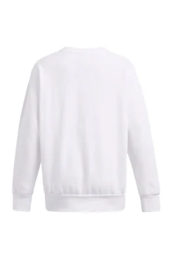 Felpa Bianca Girocollo Senza Cappuccio Under Armour Essential Fleece