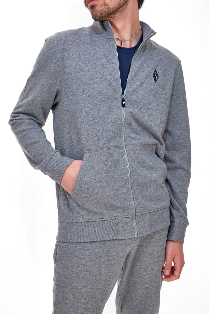 Felpa Garzata Skechers The Hoodler Hoodie Go Walk Grigia