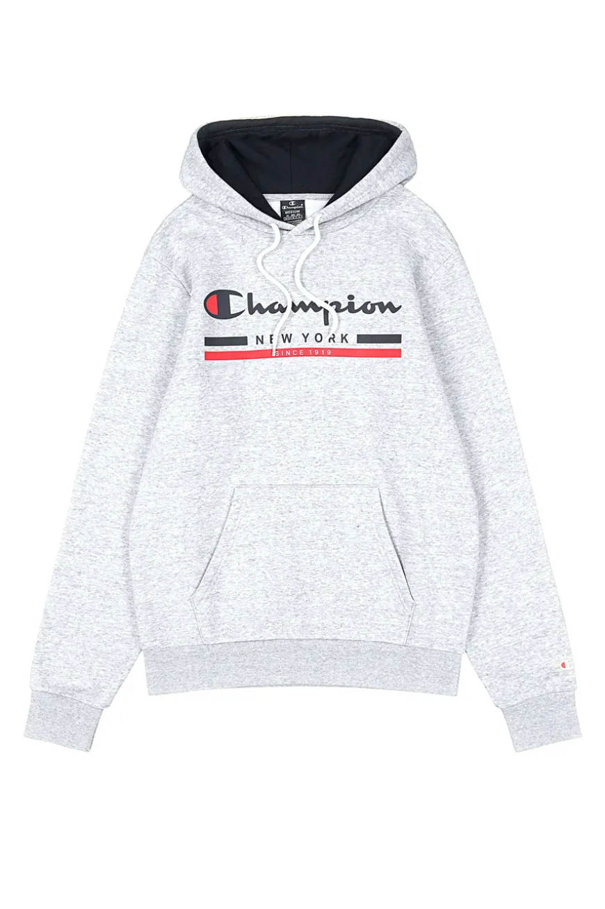 Felpa Grigia Con Cappuccio Champions Hooded Sweatshirt
