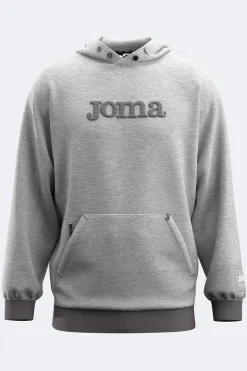 Felpa grigia con cappuccio regolabile e logo 3D Joma Urban Street Hoodie
