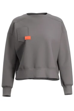Felpa grigia con tasca frontale e dettagli tecnici Joma Step Sweatshirt Gray