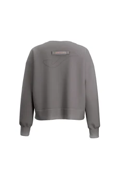Felpa grigia con tasca frontale e dettagli tecnici Joma Step Sweatshirt Gray