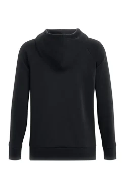 Felpa Nera Girocollo Con Cappuccio Under Armour Rival Fleece Big Logo