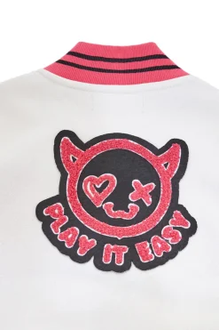 Felpa varsity bicolor con interno felpato Pitt Kids PT-KF-8006