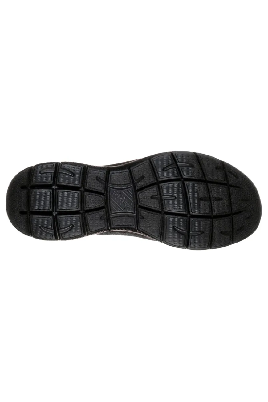 Forton Skechers Memory Foam Summits Schwarze Slip-On-Sneaker