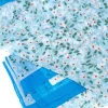 Foulard azzurra con fantasia floreale in tessuto leggero Coveri SCIAR/0996