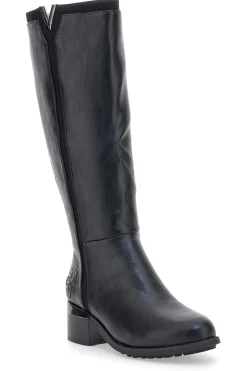 GIAN MARCO VENTURI SV0183 Hohe schwarze Stiefel