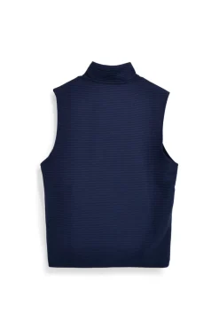 Gilet Blu con Zip e Collo Alto Skechers JA249