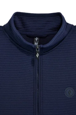 Gilet Blu con Zip e Collo Alto Skechers JA249