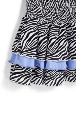Gonna bianca e nera con stampa animalier Pitt kids PT-G-SK-9040