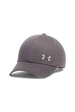 Grau Baumwolle Twill Kappe Under armour Essential Low