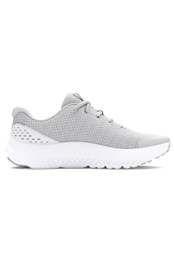 Graue Mesh-Turnschuhe für Damen Under Armour GGS Surge 4