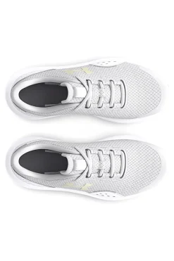 Graue Mesh-Turnschuhe für Damen Under Armour GGS Surge 4