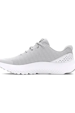 Graue Mesh-Turnschuhe für Damen Under Armour GGS Surge 4