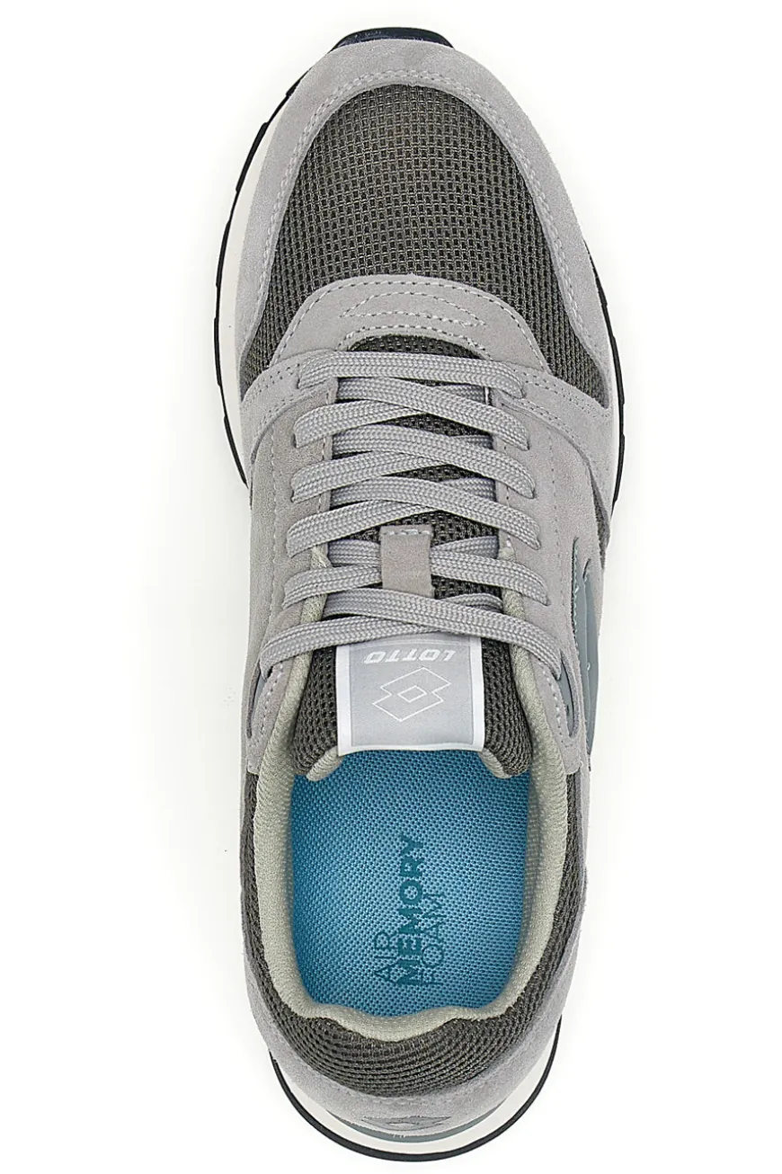 Graue Sneakers mit Air Memory Foam Lotto Trainer Amf Msh
