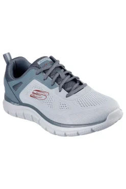 Graue Sportschuhe mit Memory Foam Skechers Track Breiter
