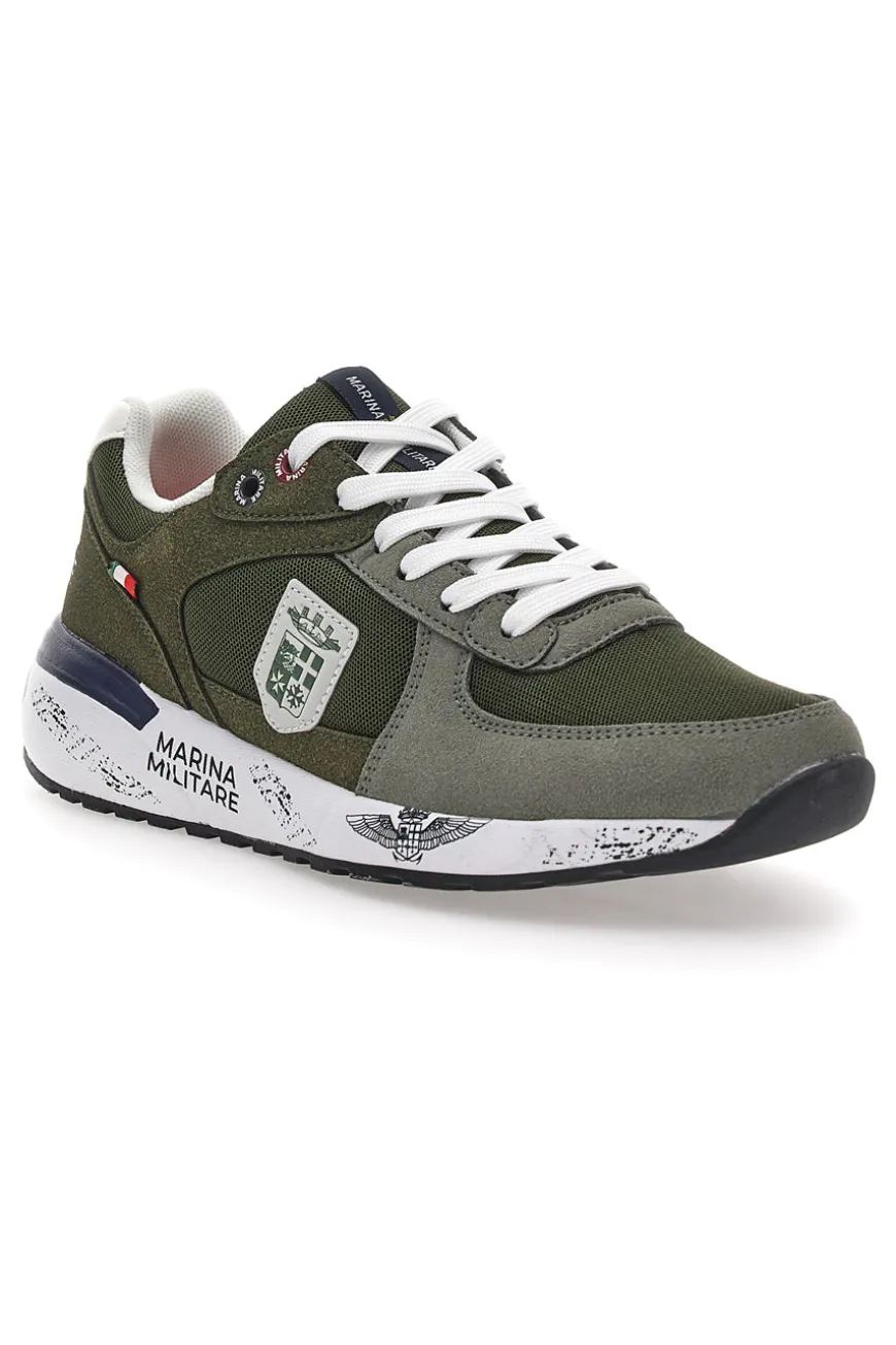 Grüne Sneakers mit Memory Soft Navy MM2281