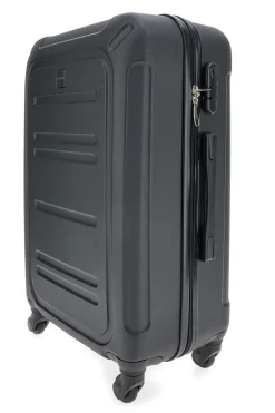 Großer schwarzer Hartschalen-Trolley mit Schwenkrädern Prima Riga PR161/G