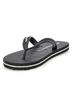 Infradito nere con fascetta nera Champion Big classic evo ii