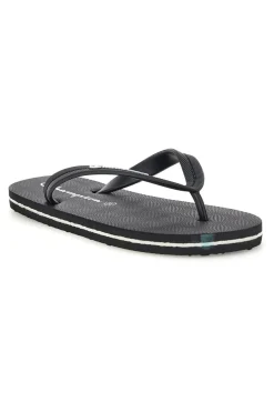 Infradito nere con fascetta nera Champion Big classic evo ii