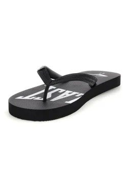 Infradito nere con logo Everlast EV010