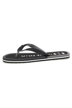 Infradito nere con logo Superga S24T189