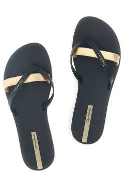 Infradito Nero Fascia Metallizzata Ipanema IP81805