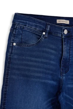 Jeans blu effetto lavato con cinque tasche Sevenoaks 4043