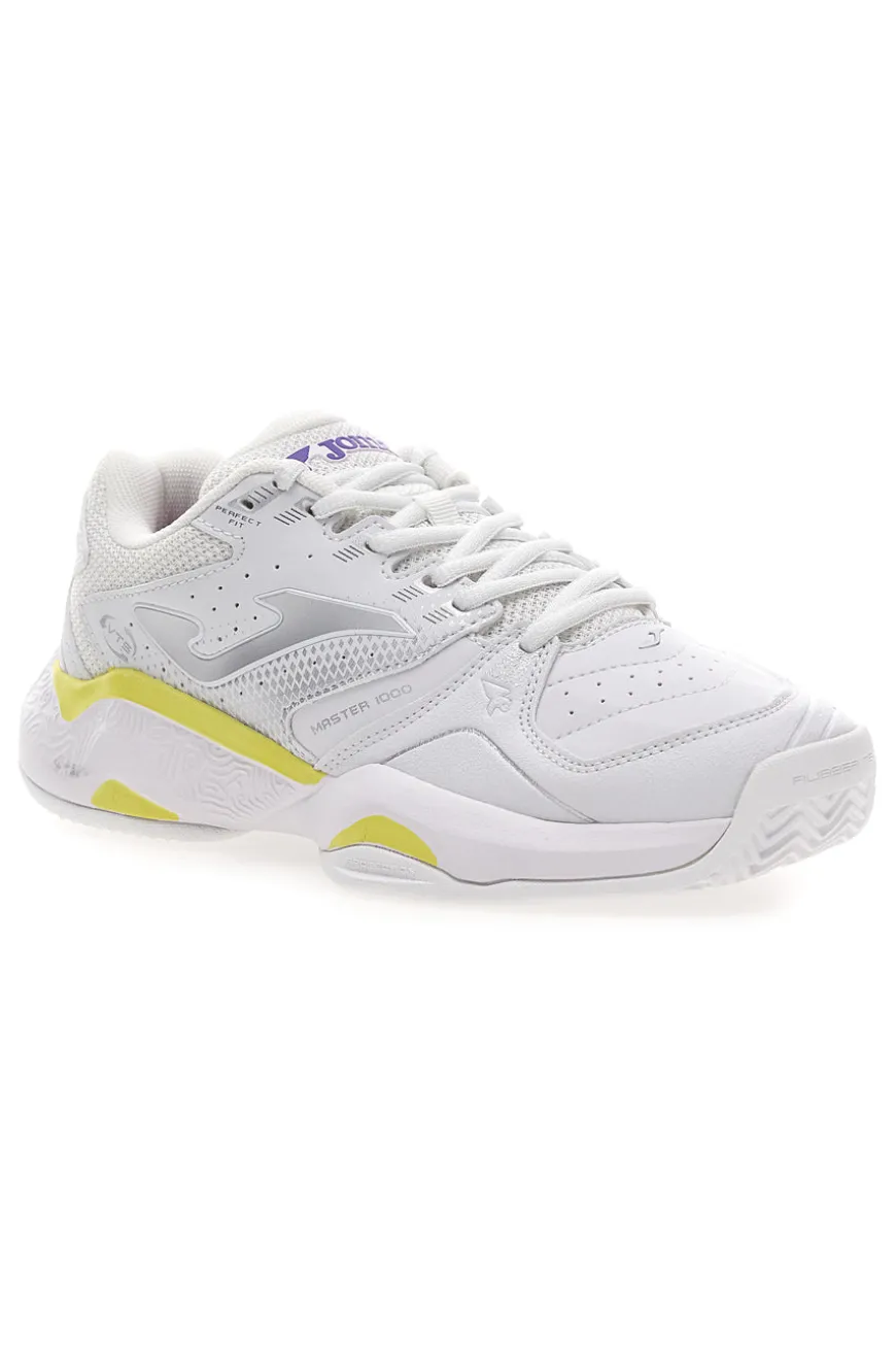 Joma MASTER 1000 LADY 2502 weiße Sportschuhe mit gelben Details