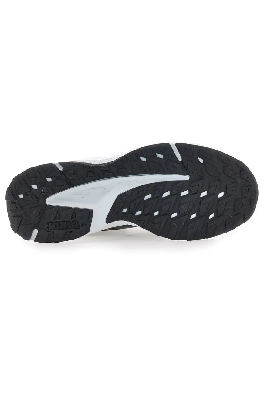 Joma Meta Lady 2501 Schwarze Mesh-Laufschuhe mit weißer Sohle