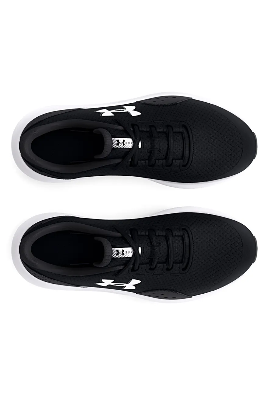 Jungen schwarz Mesh Turnschuhe Under Armour BGS Surge 4
