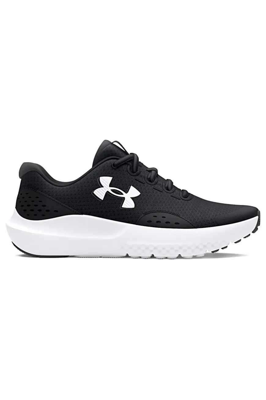 Jungen schwarz Mesh Turnschuhe Under Armour BGS Surge 4