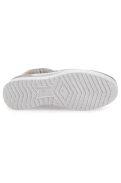 Khakifarbene Sneakers mit Schnürsenkeln und Plateausohle Mio Tempo 12412