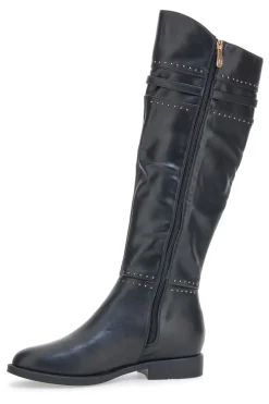 Laura Biagiotti 7912 Schwarze kniehohe Stiefel