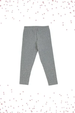 Leggings Grigi con Pois Olografici PITT KIDS 6036