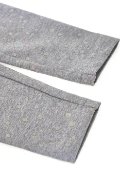 Leggings Grigi con Pois Olografici PITT KIDS 6036