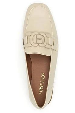 Loafer Beige con Morsetto Ton-Su-Ton First Lady 401