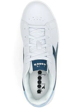 Lässige weiße Sneakers für Teenager Diadora Game Step P GS