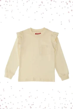 Maglia Bianca Girocollo a Maniche Lunghe PITT KIDS 6028