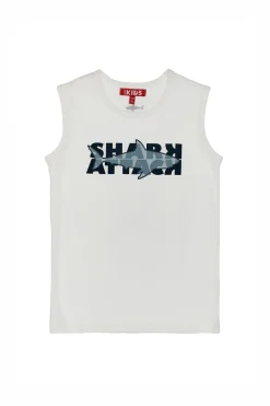 Maglia Smanicata Shark Bianca Pitt Kids 05020