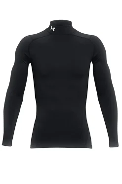 Maglia tecnica nera termica con collo alto Under Armour ColdGear Compression ARMOUR COMP MOCK