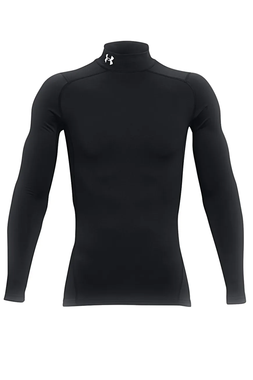Maglia tecnica nera termica con collo alto Under Armour ColdGear Compression ARMOUR COMP MOCK