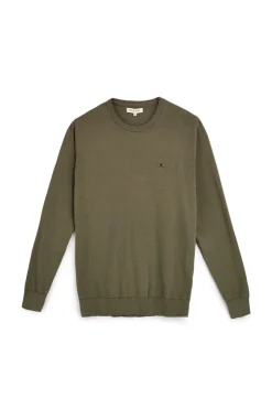Maglia verde a maniche lunghe girocollo Sevenoaks Nby01