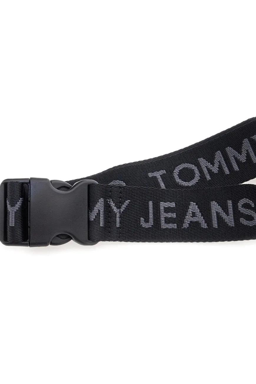 Marsupio nero in tessuto con logo Tommy Jeans Daily Bumbag