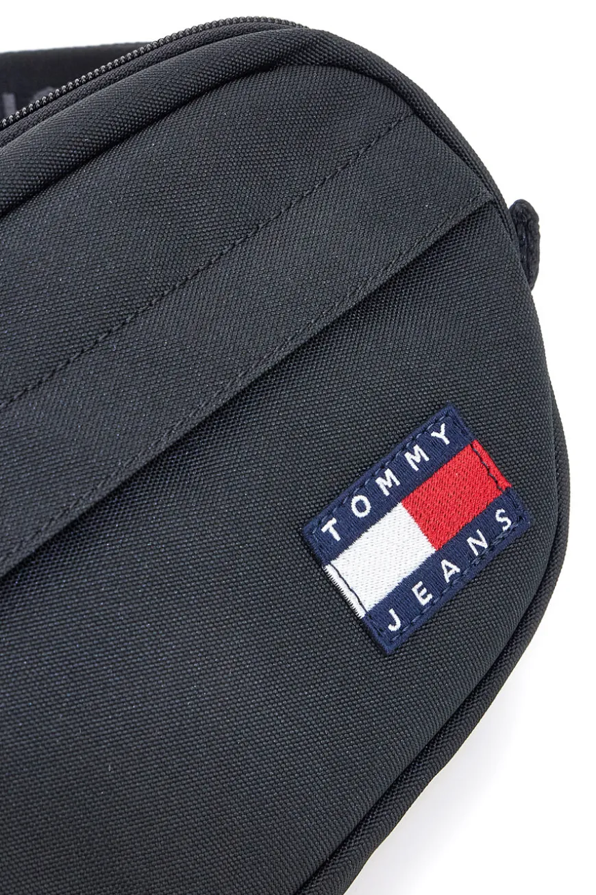 Marsupio nero in tessuto con logo Tommy Jeans Daily Bumbag