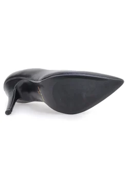 Mattschwarze Pumps, Absatz 11 cm, hergestellt in Italien, Pittarello Love 3478