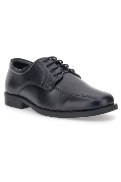 Max Dillan 01 Schwarze Schnürschuhe aus echtem Leder