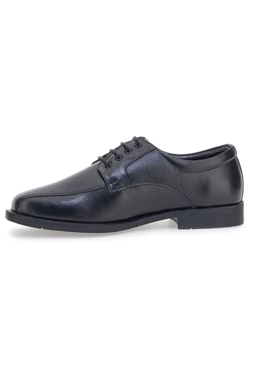 Max Dillan 01 Schwarze Schnürschuhe aus echtem Leder