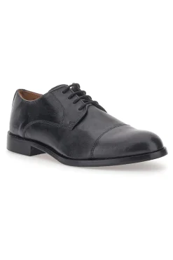 Max Dillan 566 schwarze Schnürschuhe aus echtem Leder