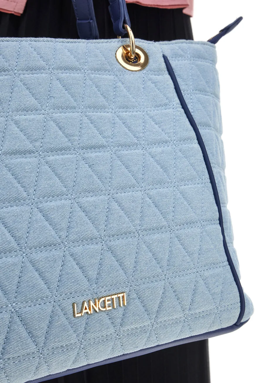 Maxi Bag a Spalla Lancetti Levasque Denim